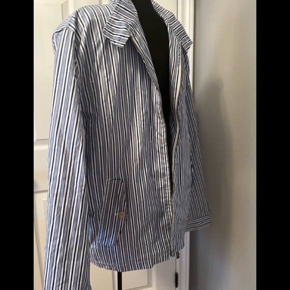 Polo Ralph Lauren Golf  Blue striped & chambray jacket men’s large - Picture 2 of 6
